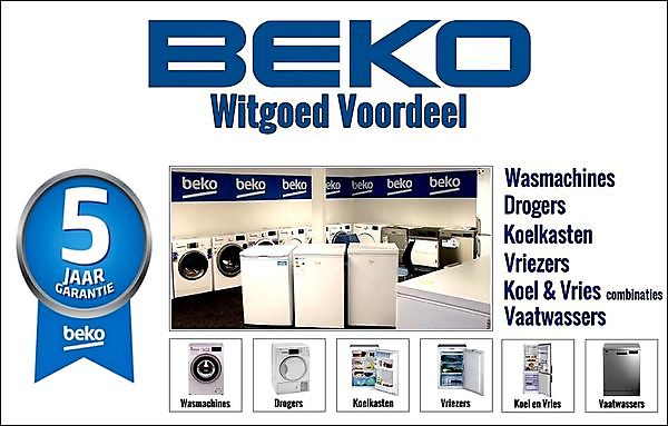 BEKO Witgoed met 5 jaar garantie Blijham