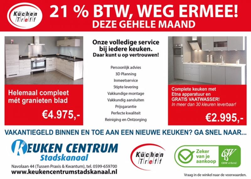 Aanbieding 21 BTW weg ermee! Keukencentrum Stadskanaal Oostgrunn.nl een prachtige regio