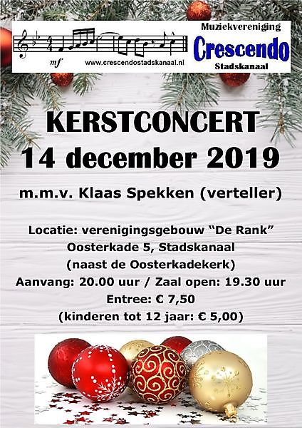 Kerstconcert Crescendo Stadskanaal Stadskanaal