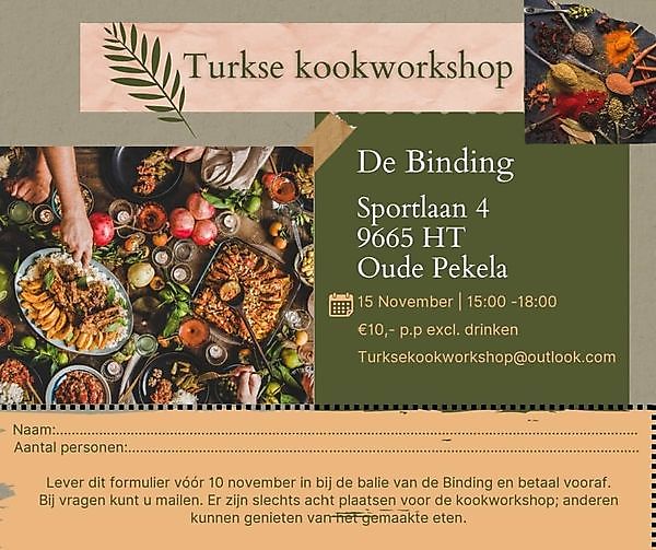 Turkse kookworkshop Oude Pekela