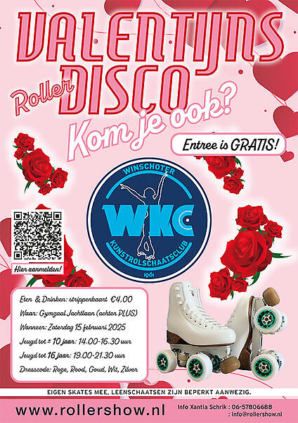 Valentijns Roller Disco Party Winschoten