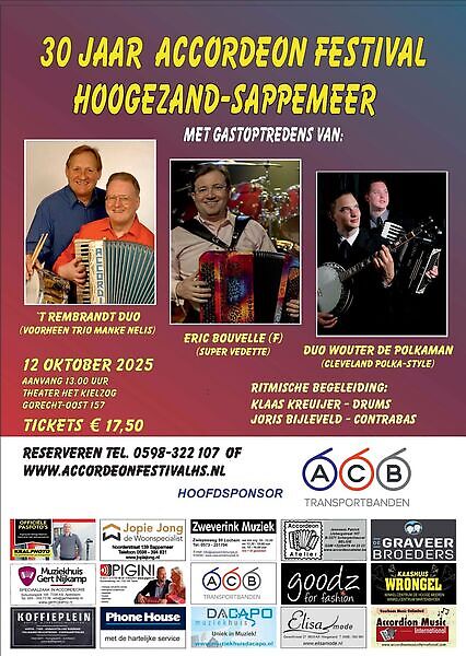 30 jaar Accordeon Festival Hoogezand-Sappemeer Hoogezand