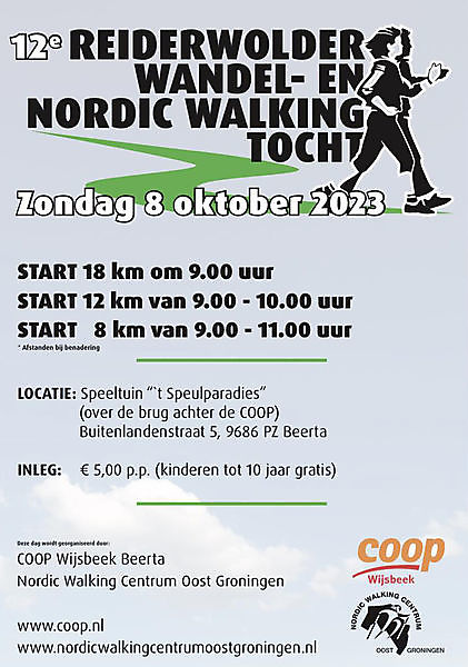 Reiderwolder Wandel- en Nordic walkingtocht Beerta