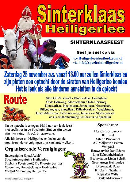 Sinterklaasfeest en -optocht Heiligerlee
