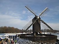 Molen Bourtange met sneeuw Bourtange, Westerwolde