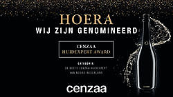 PETRAAS GENOMINEERD VOOR BESTE CENZAA HUIDEXPERT